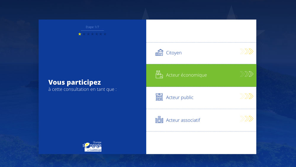 Europe Guadeloupe - Consultation en ligne - Website